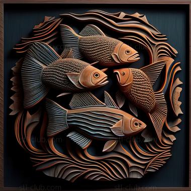 3D model st Senegalese multi   fish (STL)